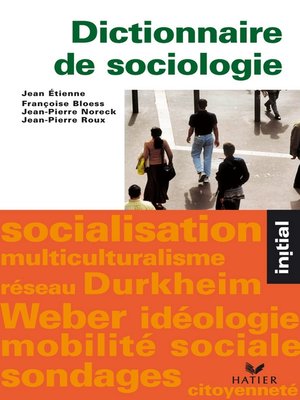 cover image of Initial--Dictionnaire de sociologie